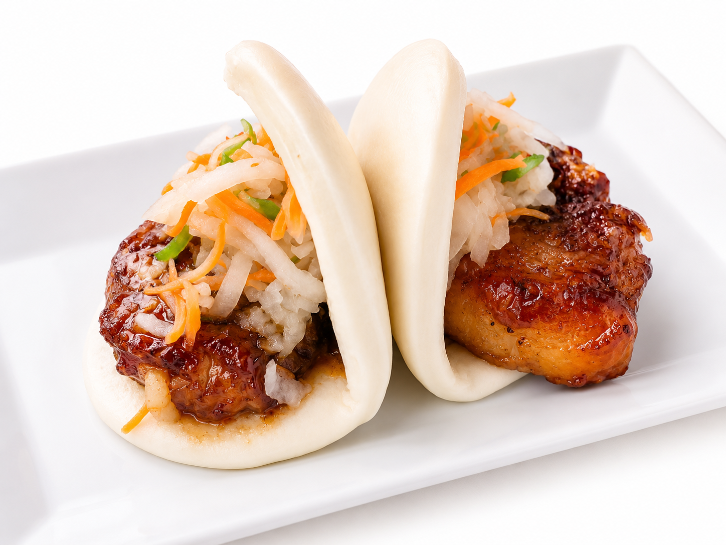 Pork Belly Bao + Fries.