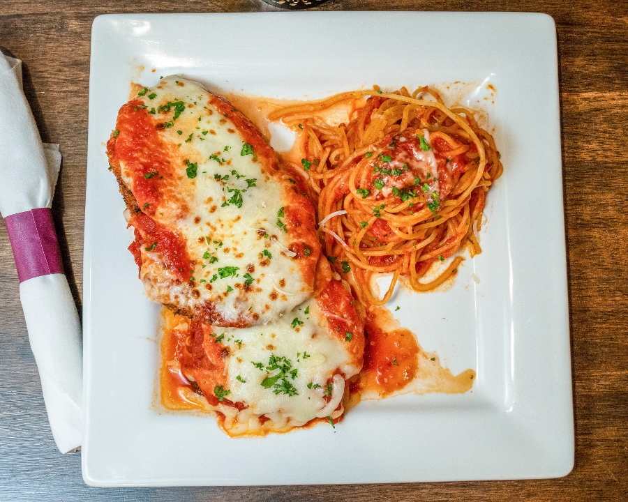 EGGPLANT PARMIGIANA.