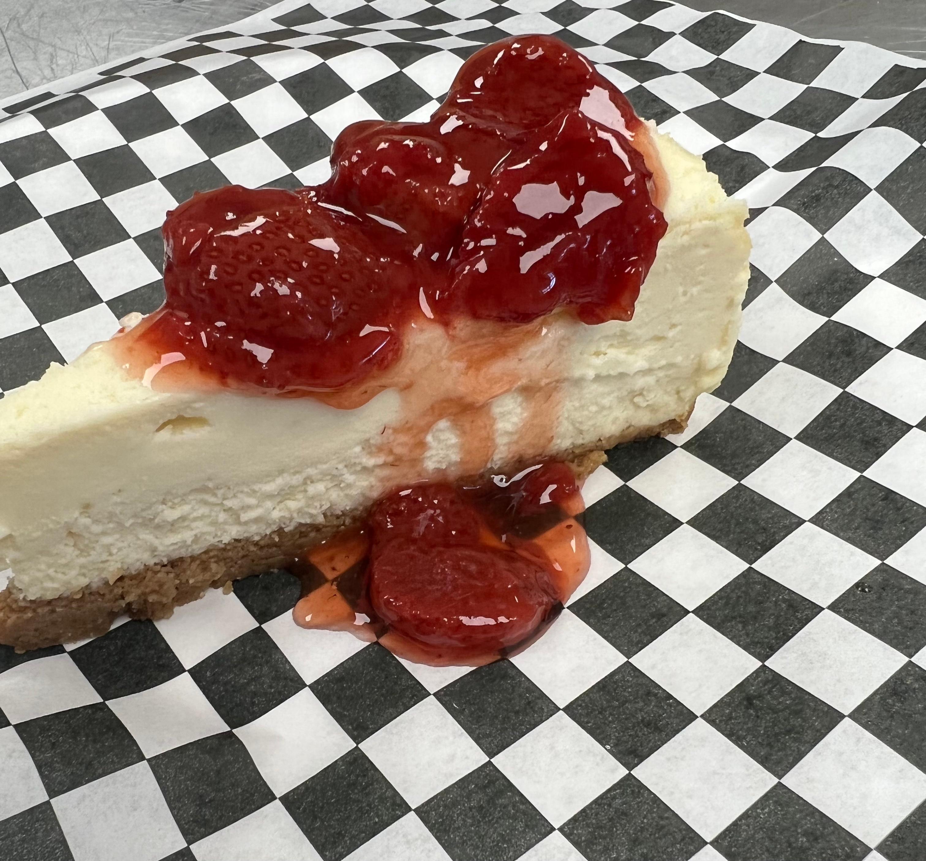 Classic Strawberry Cheesecake.