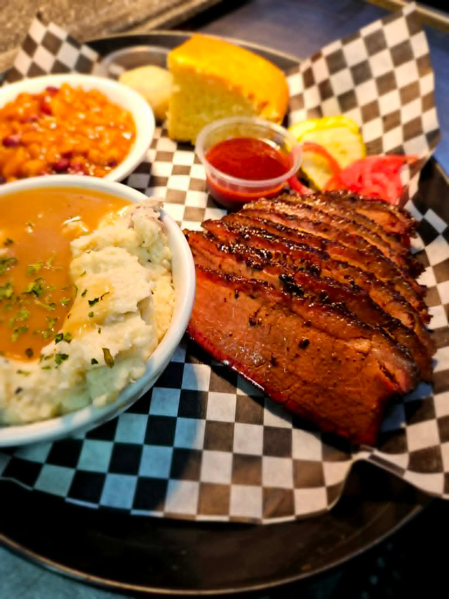 Smoked Brisket Plate.