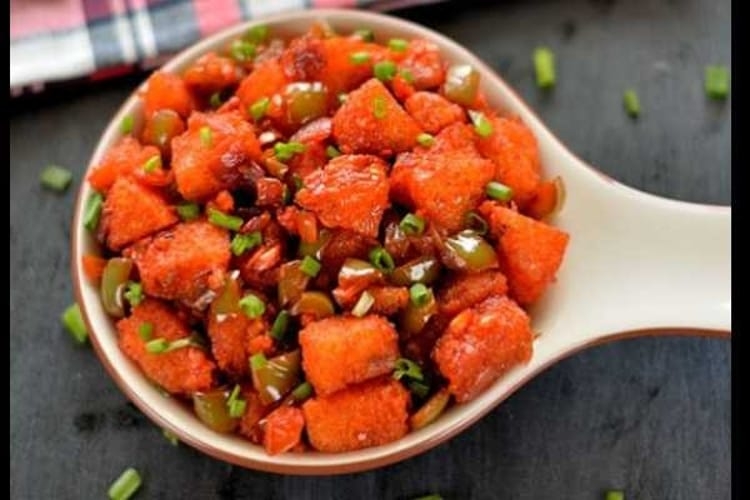 Bucket Chili Idli.