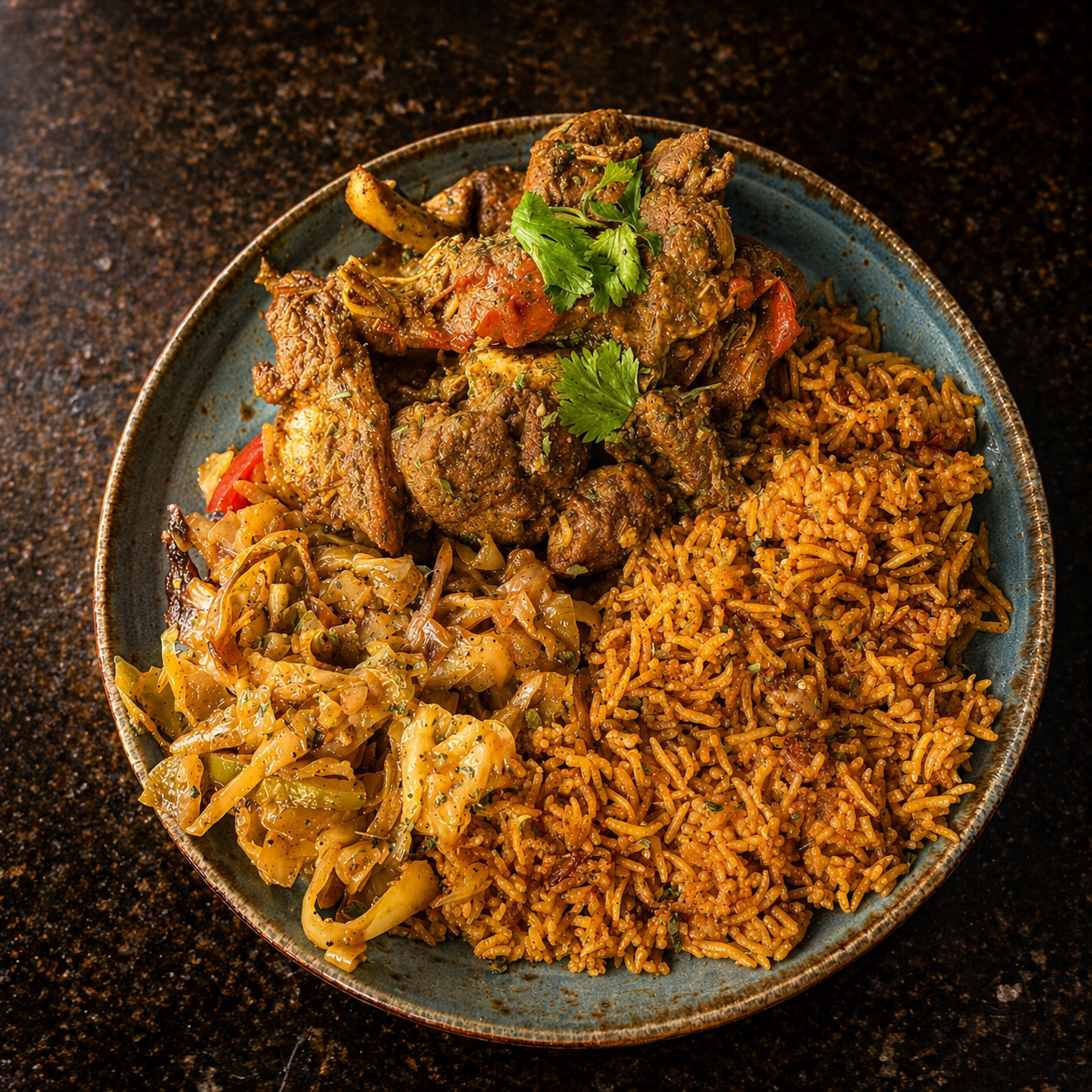 Curry Chicken Dinner.