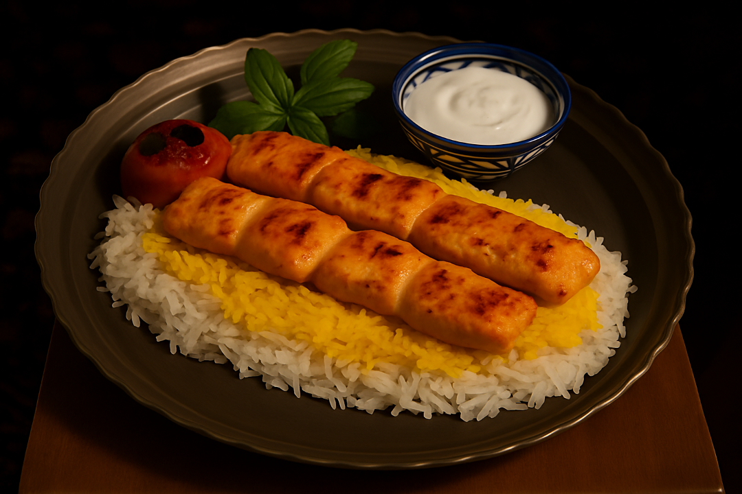 Double Chicken Kabob (جوجه کباب).
