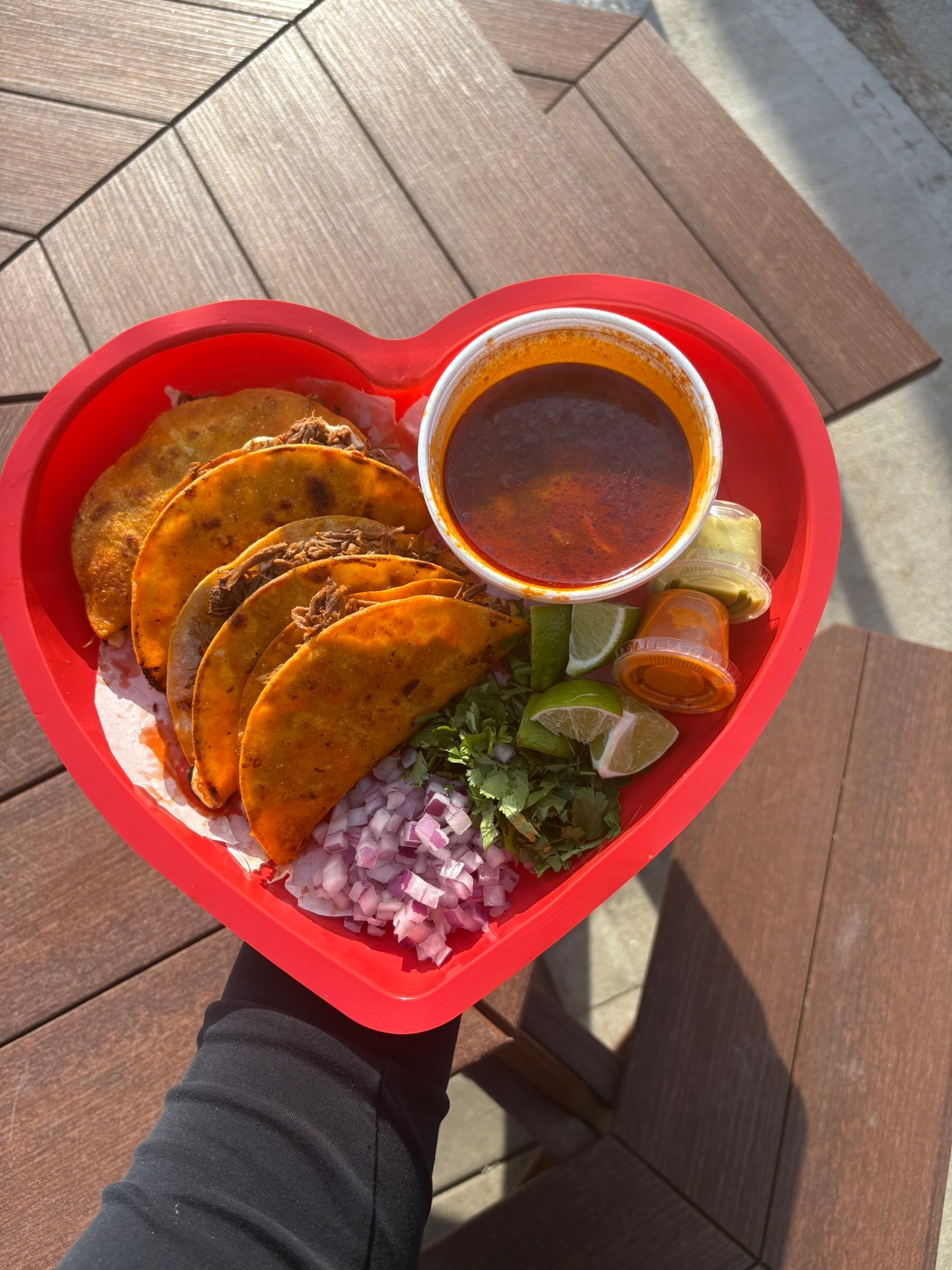 Heart Shaped Quesatacos.