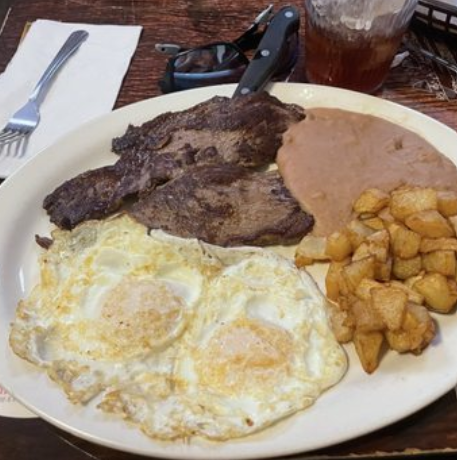 Steak & Eggs Plate.