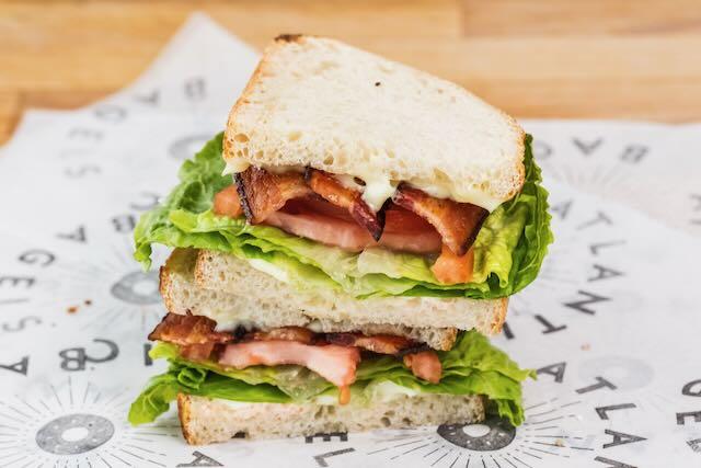 Bacon Lettuce and Tomato Sandwich.