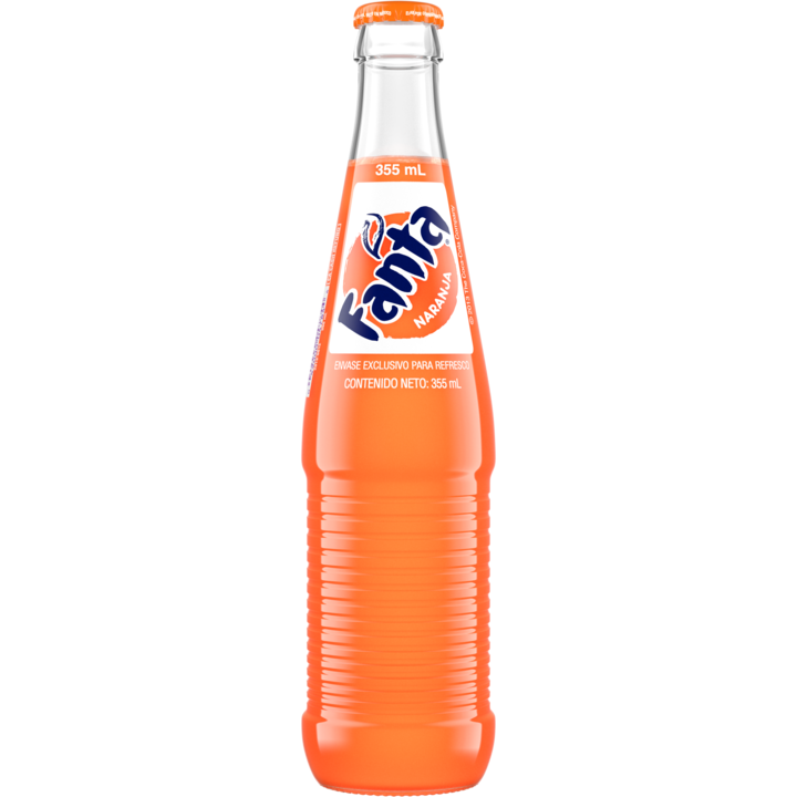 Mexican Fanta Orange, Bottle.