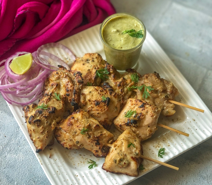 Murgh Malai Kebab.