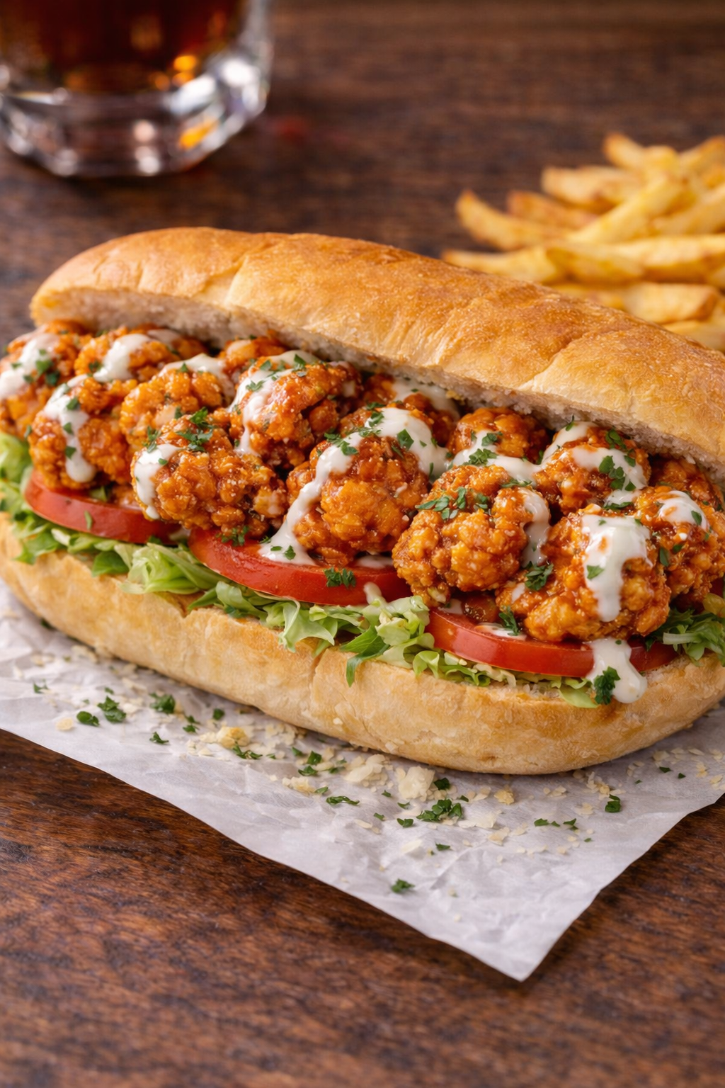 Buffalo Oyster Po'Boy.