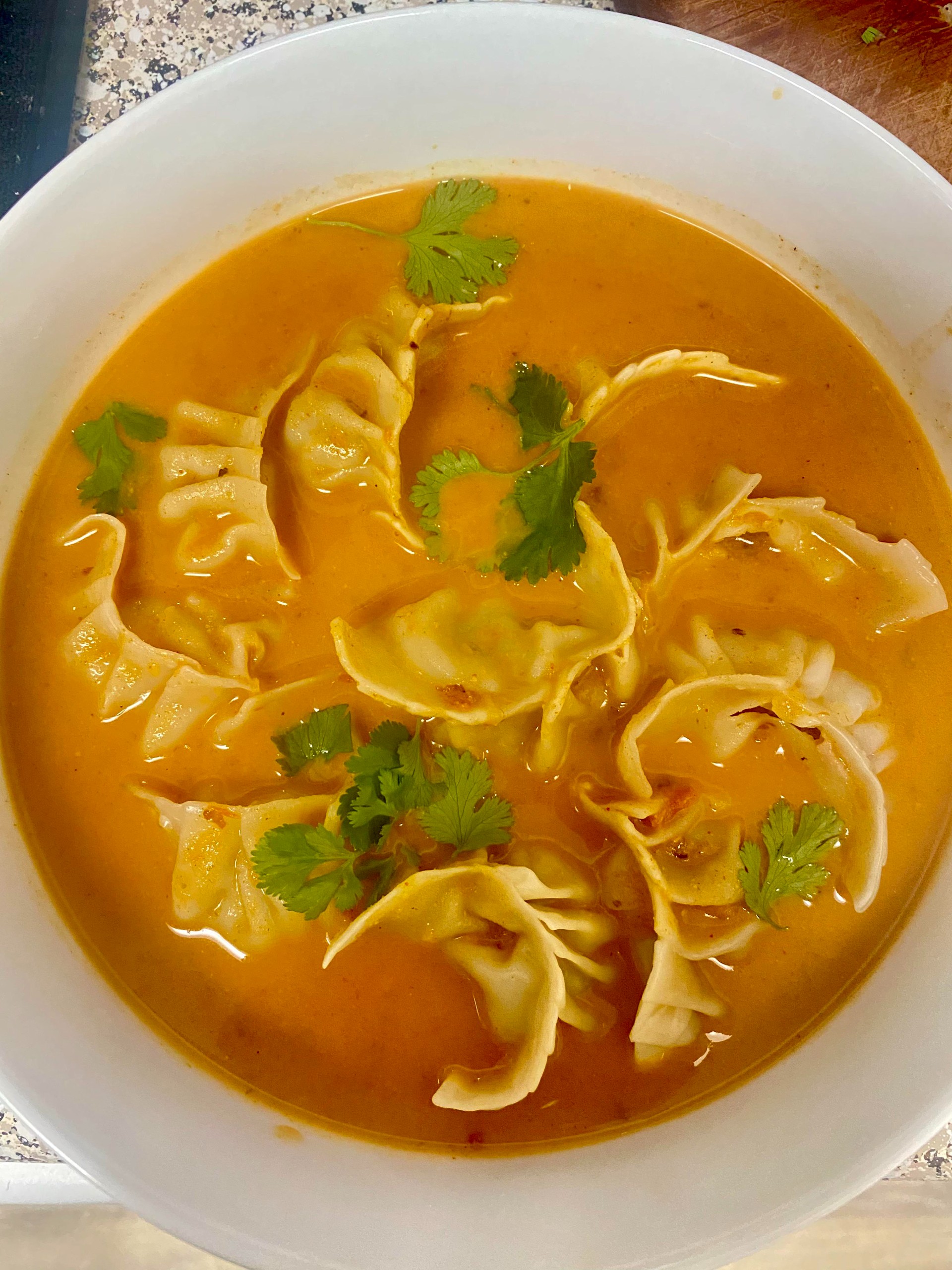 Chicken Jhol momo.