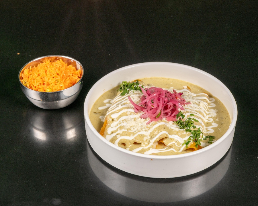 Enchiladas Verdes.