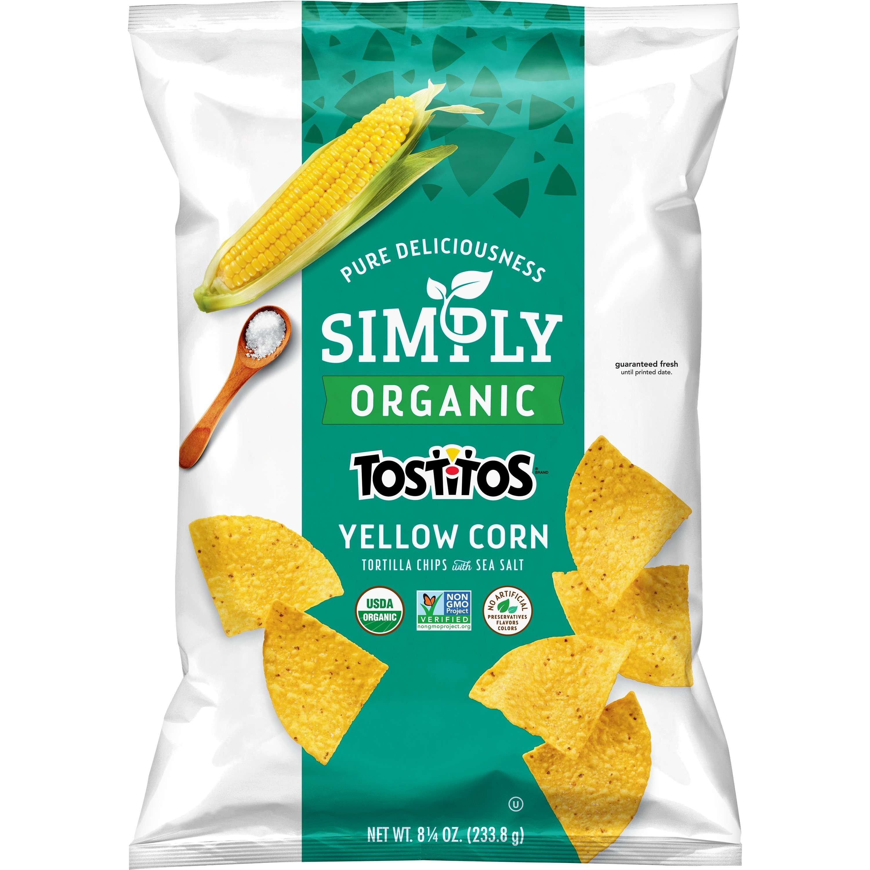 Tostitos Simply Organic Yellow Corn Tortilla Chips.