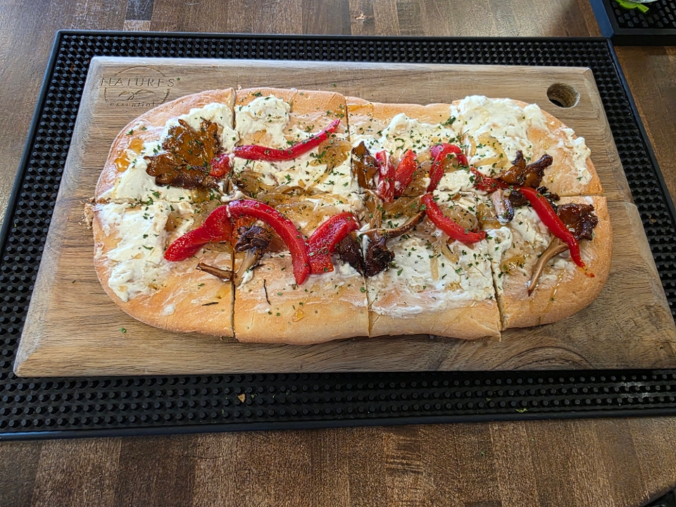 Mushroom Ricotta Flatbread.