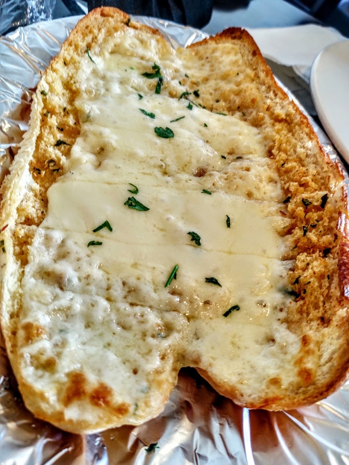 Garlic Bread Parmigiana.