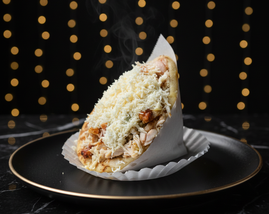 Arepa Chorizo al Grill/Grilled Sausage.