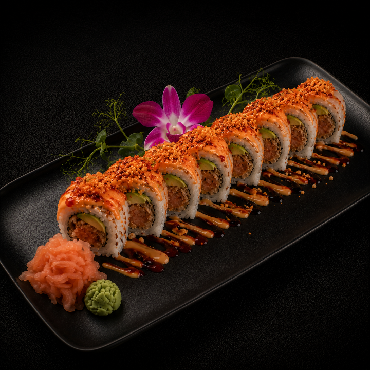 Spicy Crunchy Tuna Roll.