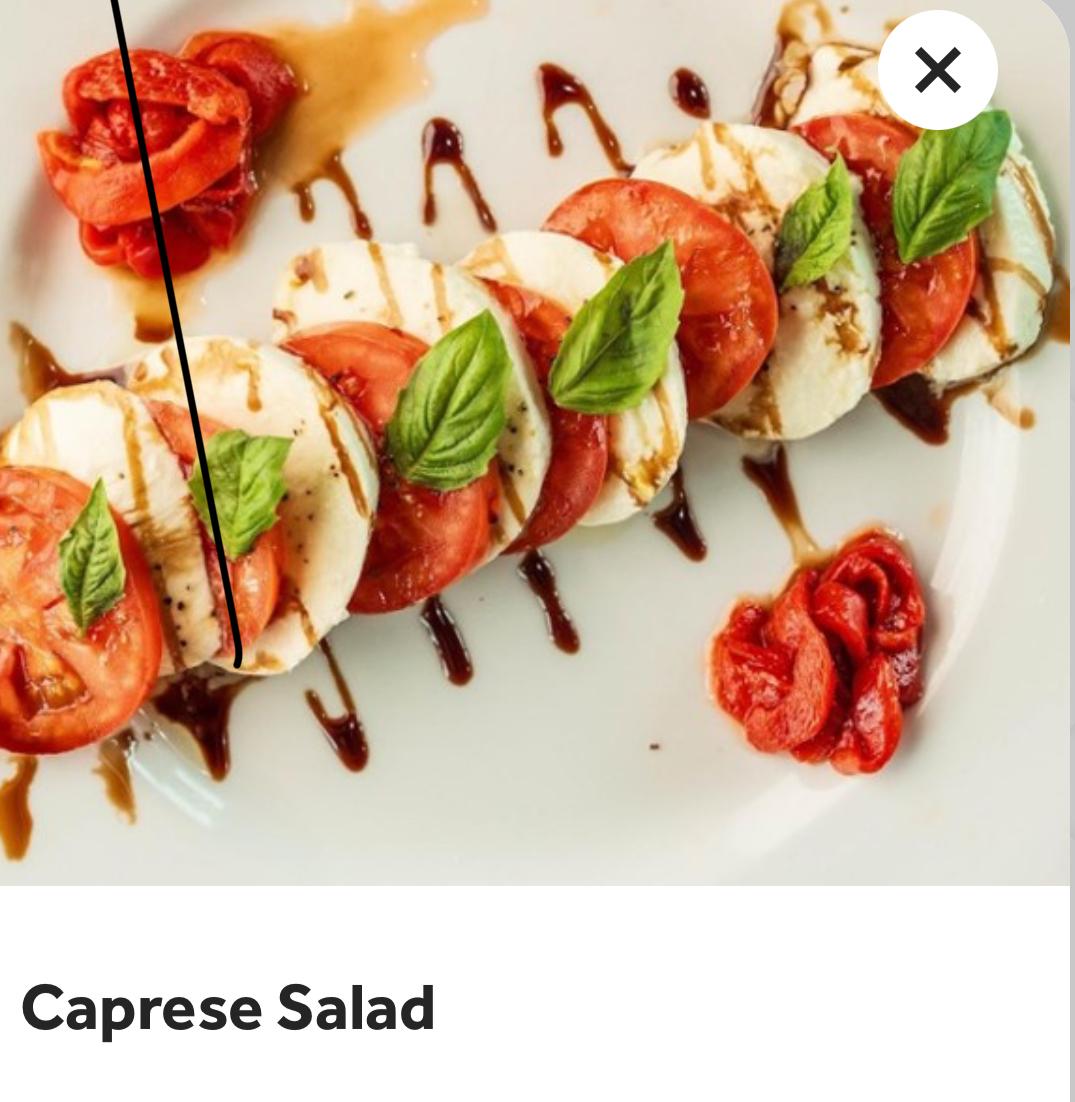 Mozarella Caprese.