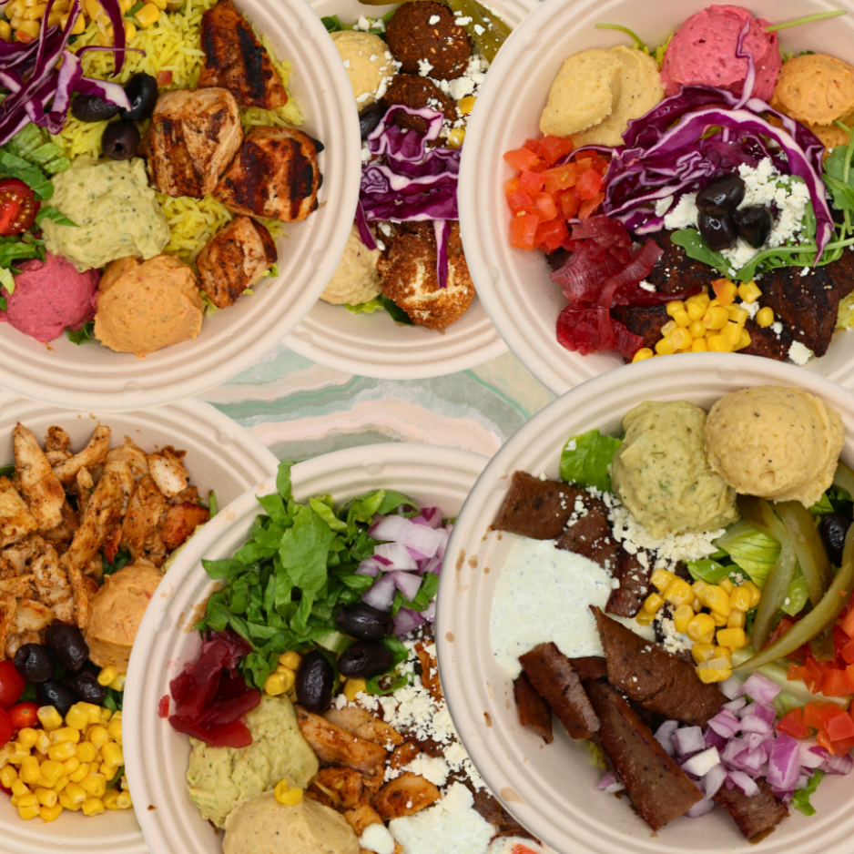 Build Your Own Mediterranean Bowl.
