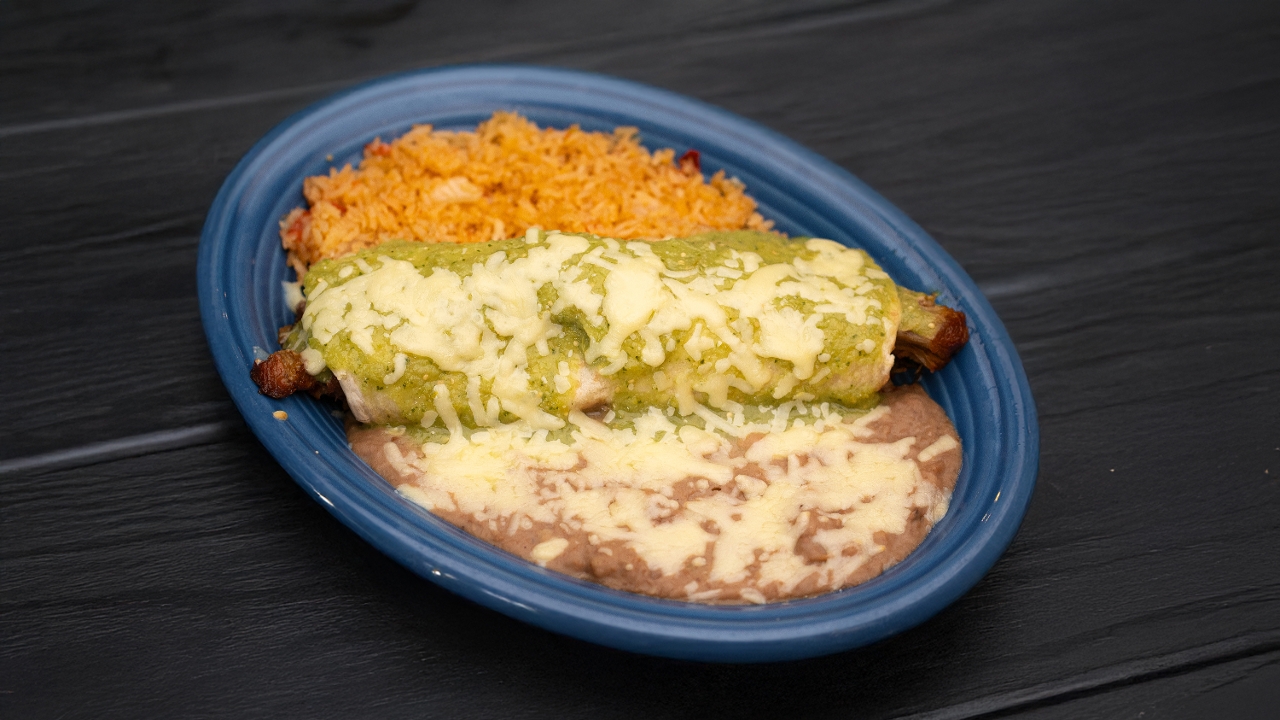 Chile Verde Burrito.