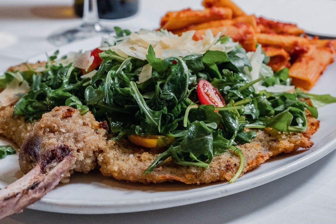 Veal Chop Milanese.