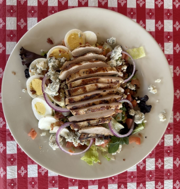 Blackened Chicken Caesar Salad.