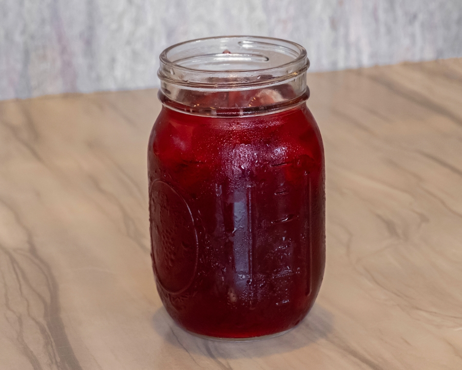 Hibiscus Iced Tea.