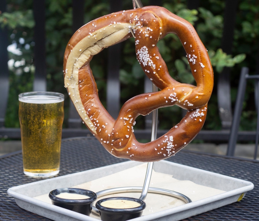 Giant Bavarian Pretzel.