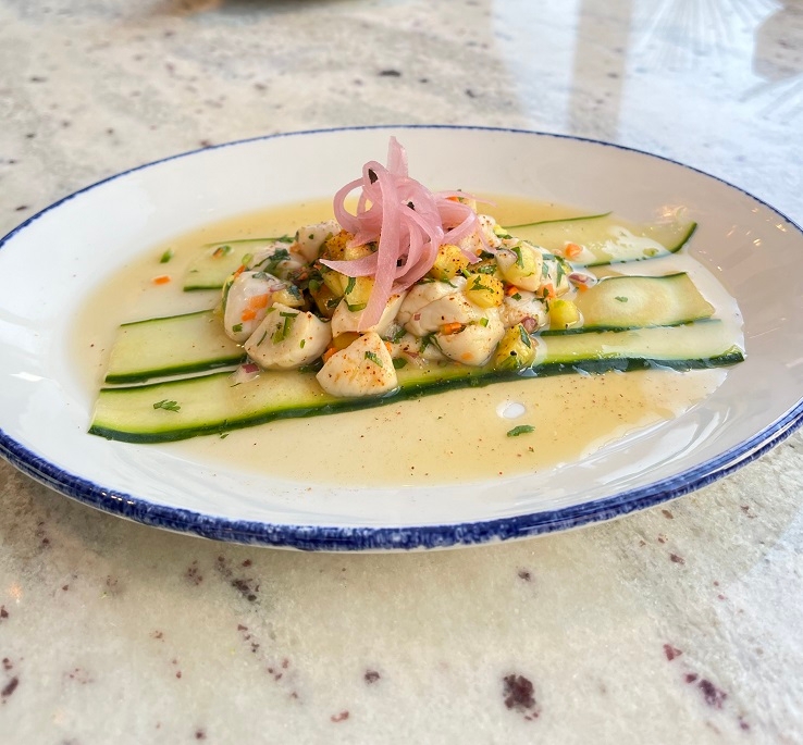 *Scallop Ceviche.