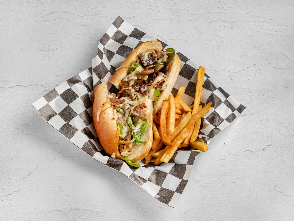 Philly Cheese Steak (With Fries).