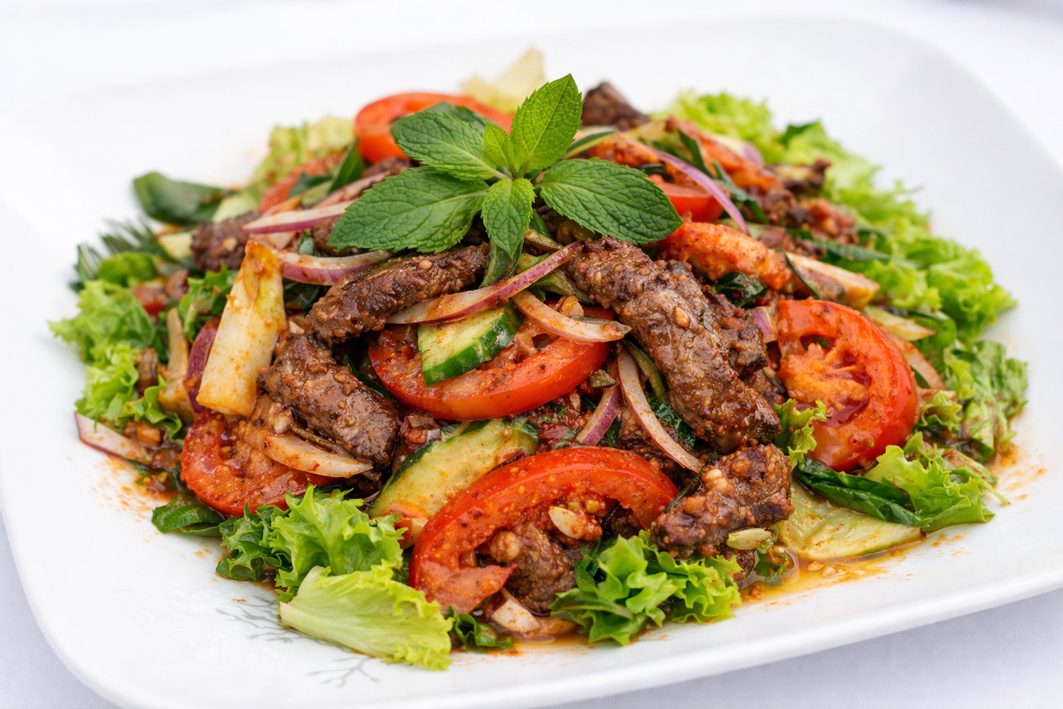 Thai Nakorn Beef Salad.
