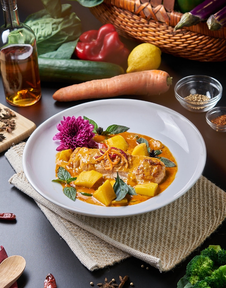 Salmon Mango Curry.