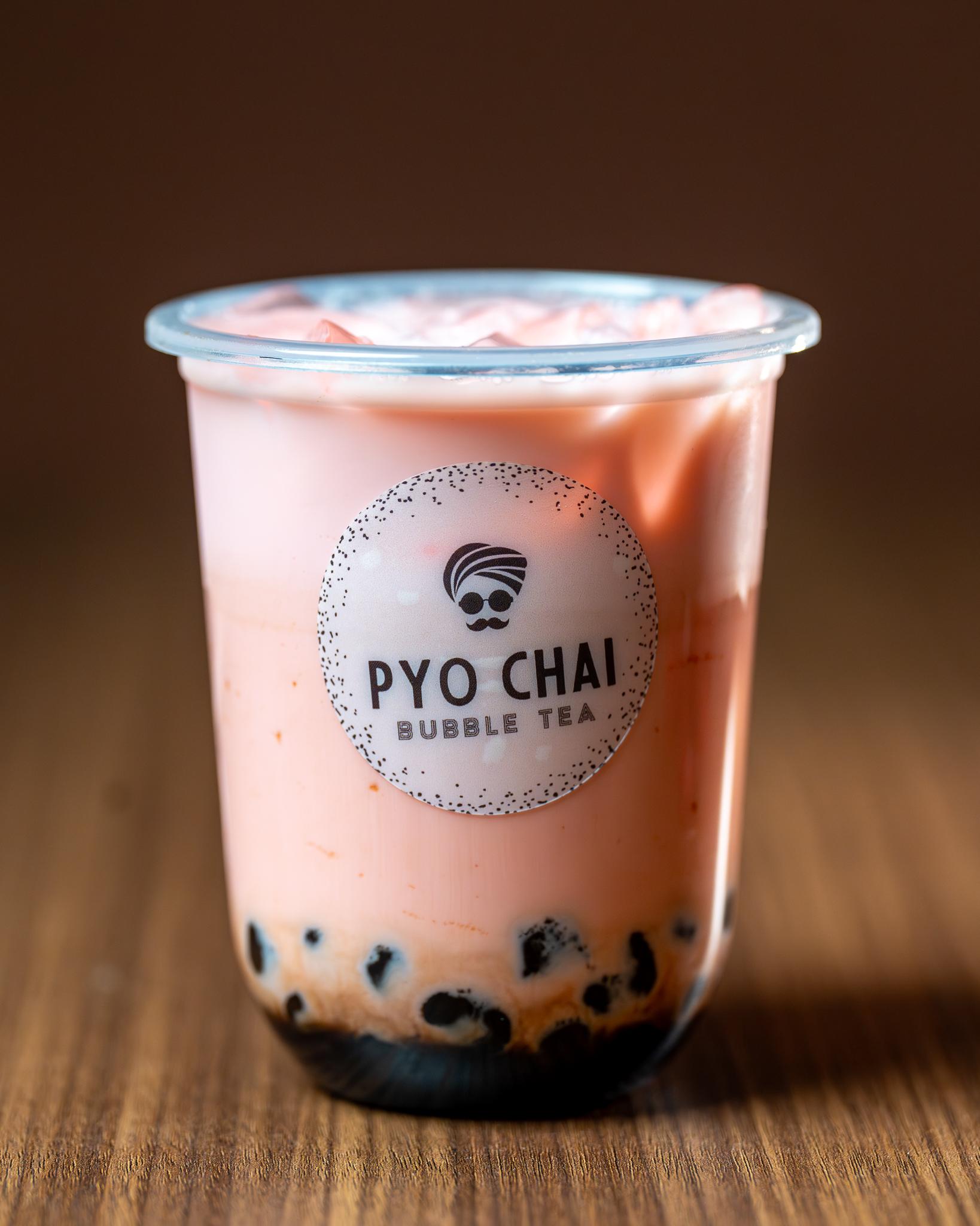 PYO Strawberry Milk Tea.