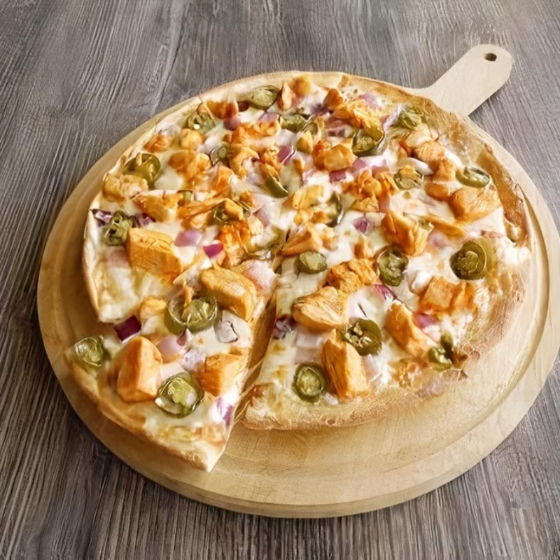 GF Buffalo Chicken Pizza.