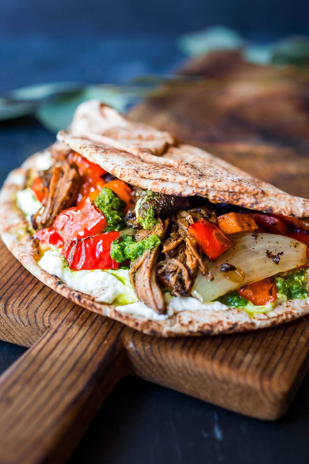 Lamb Shawarma Pita.