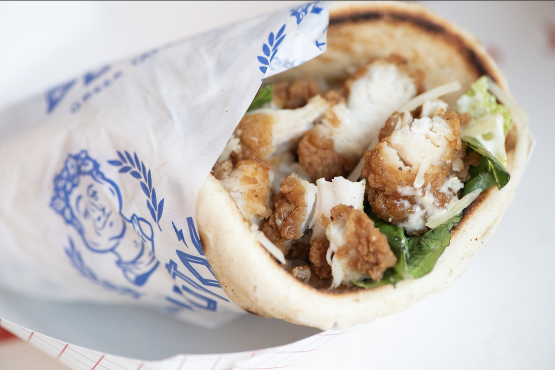 Chicken Caesar Gyro.