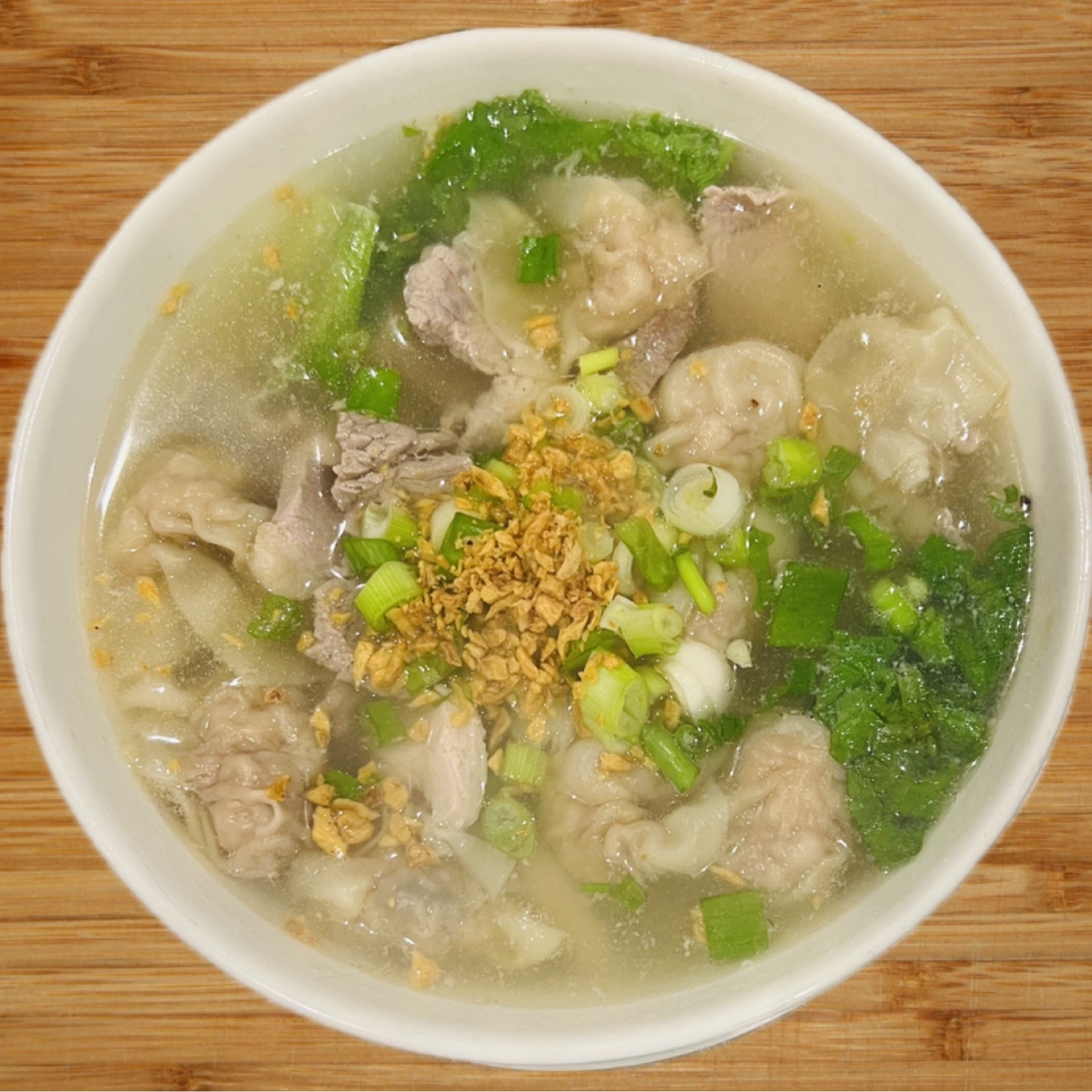 11. VN wonton (pork) soup - hoành thánh.