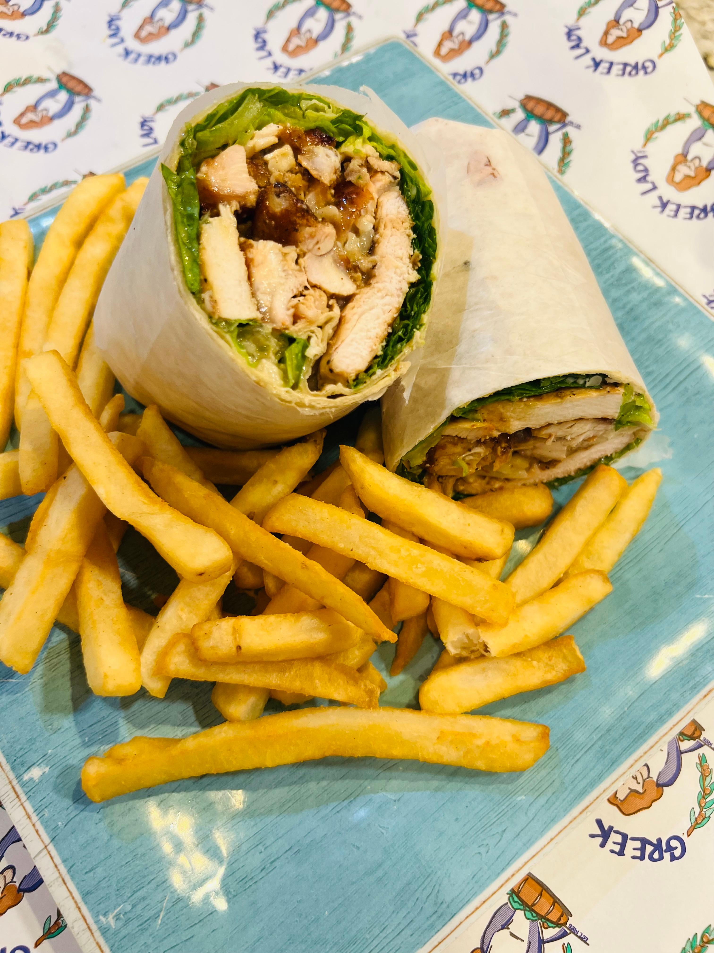 Chicken Ceasar Wrap.