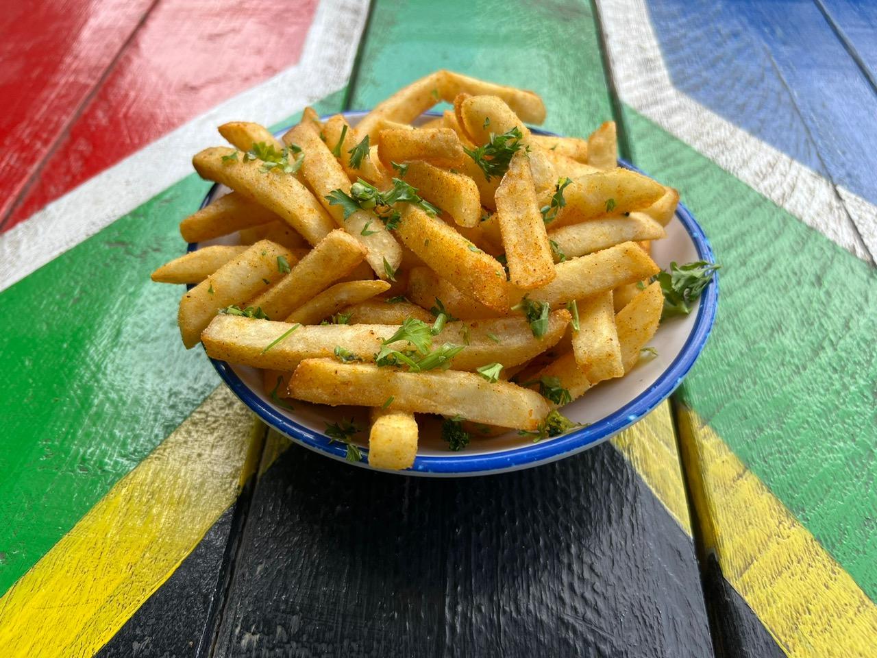 SEASONED FRIES.