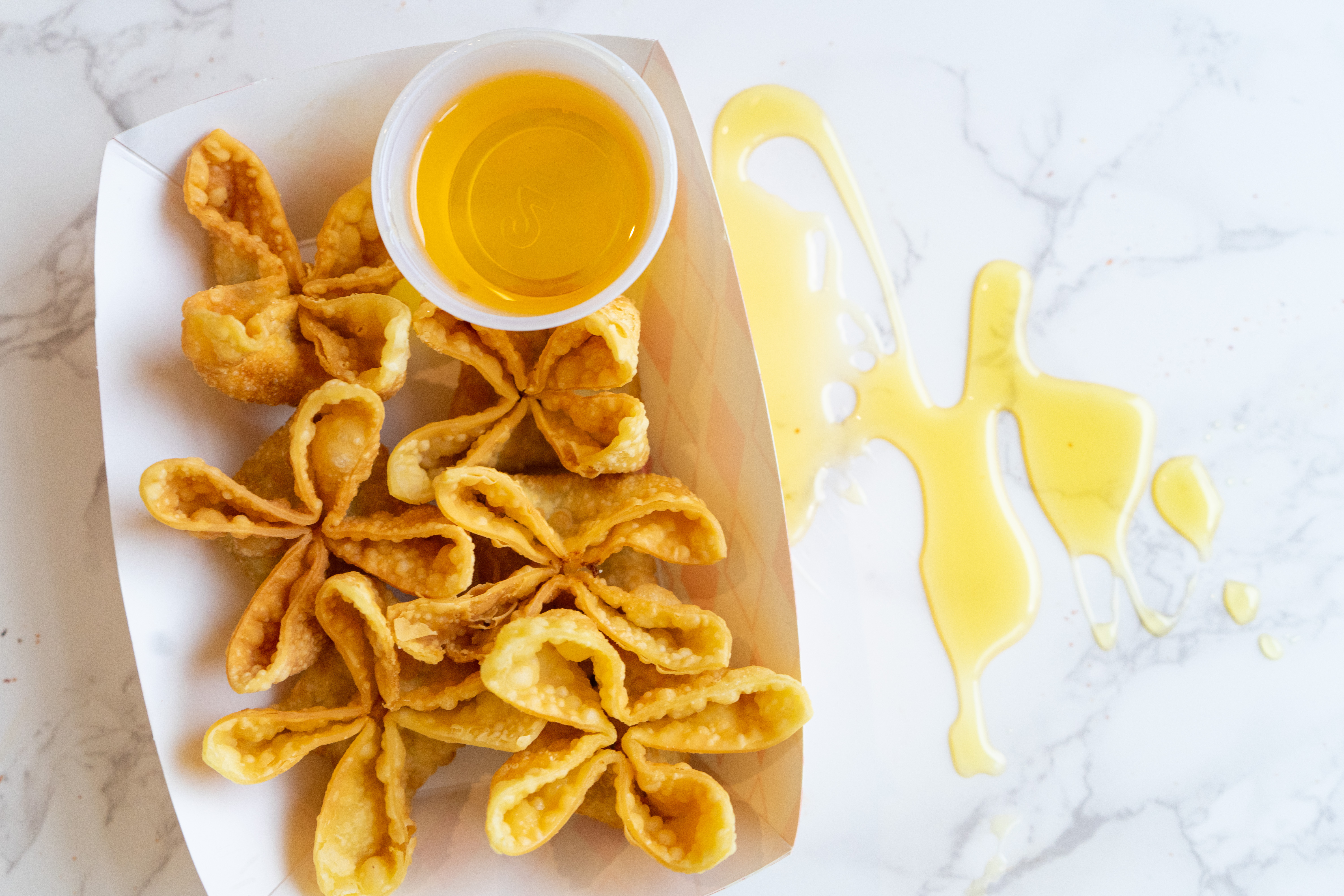 Hand Made Crab Rangoon - Cream Cheese Wontons (5).