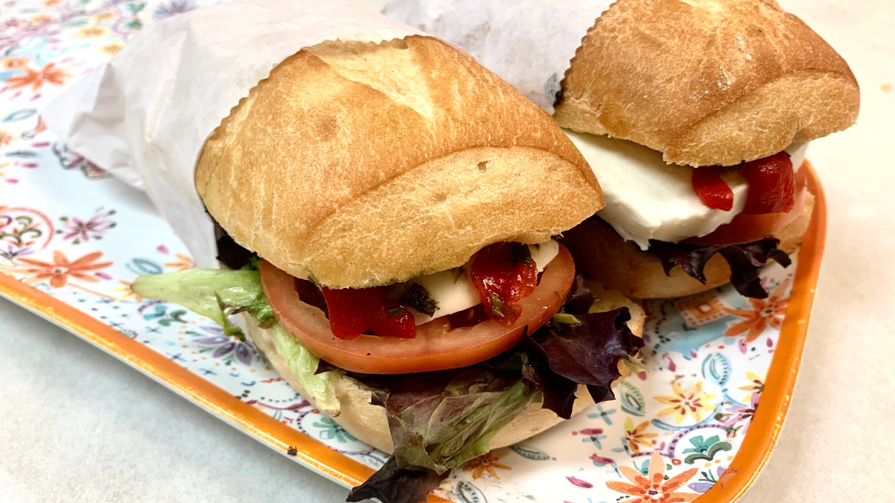 Tomato Mozzarella Sandwich.