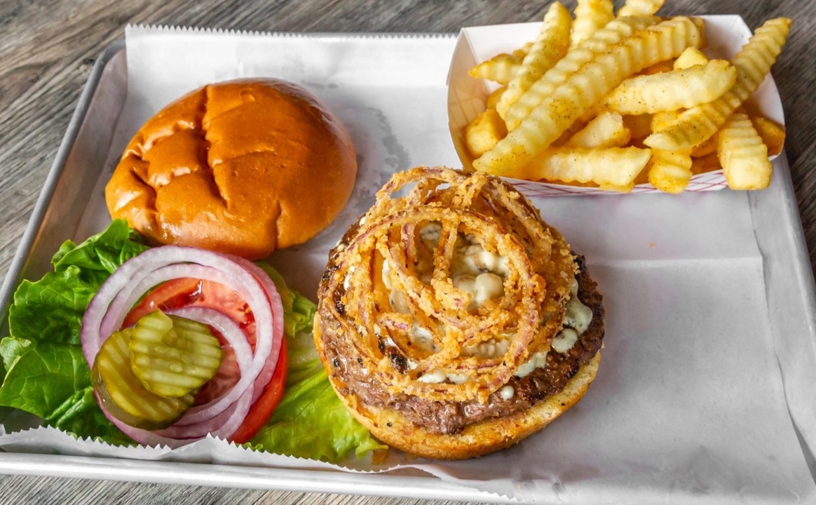 Black & Bleu Burger.