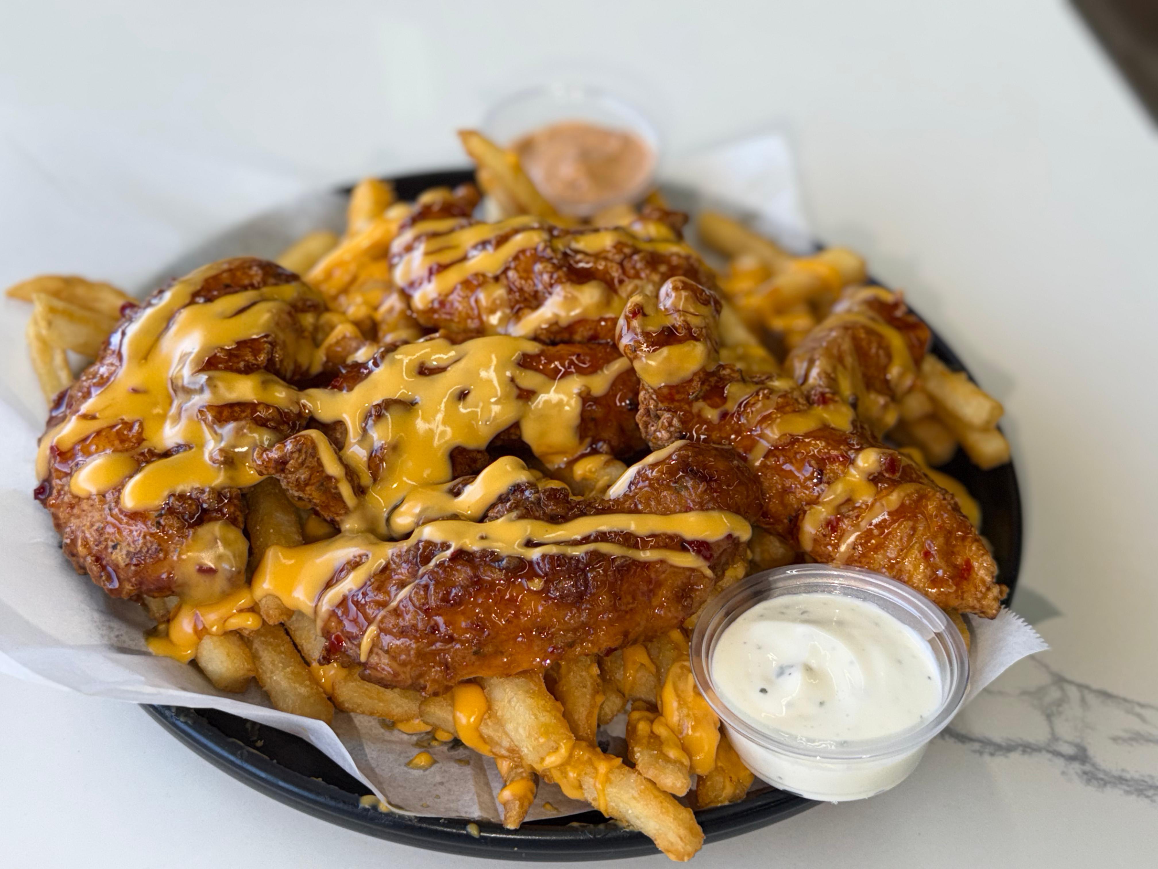 Whiz Tenders Plate.