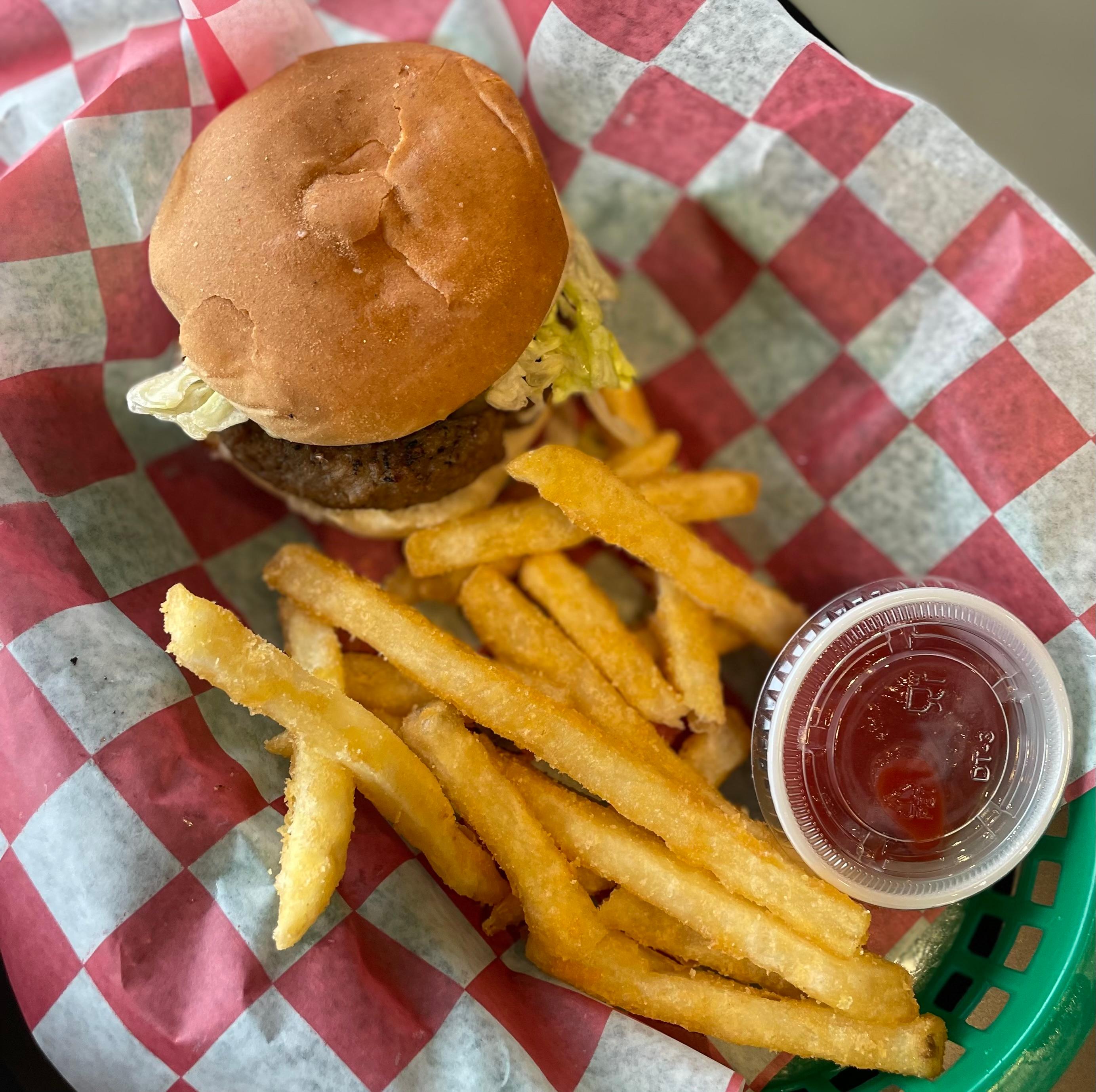 Zodi Burgers and Fries.