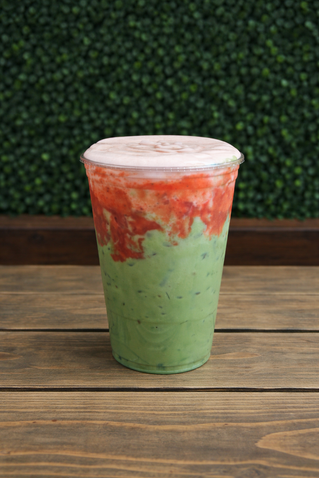 Blooming Berries Iced Matcha.