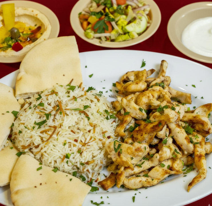 40. Chicken Shawarma Combo.