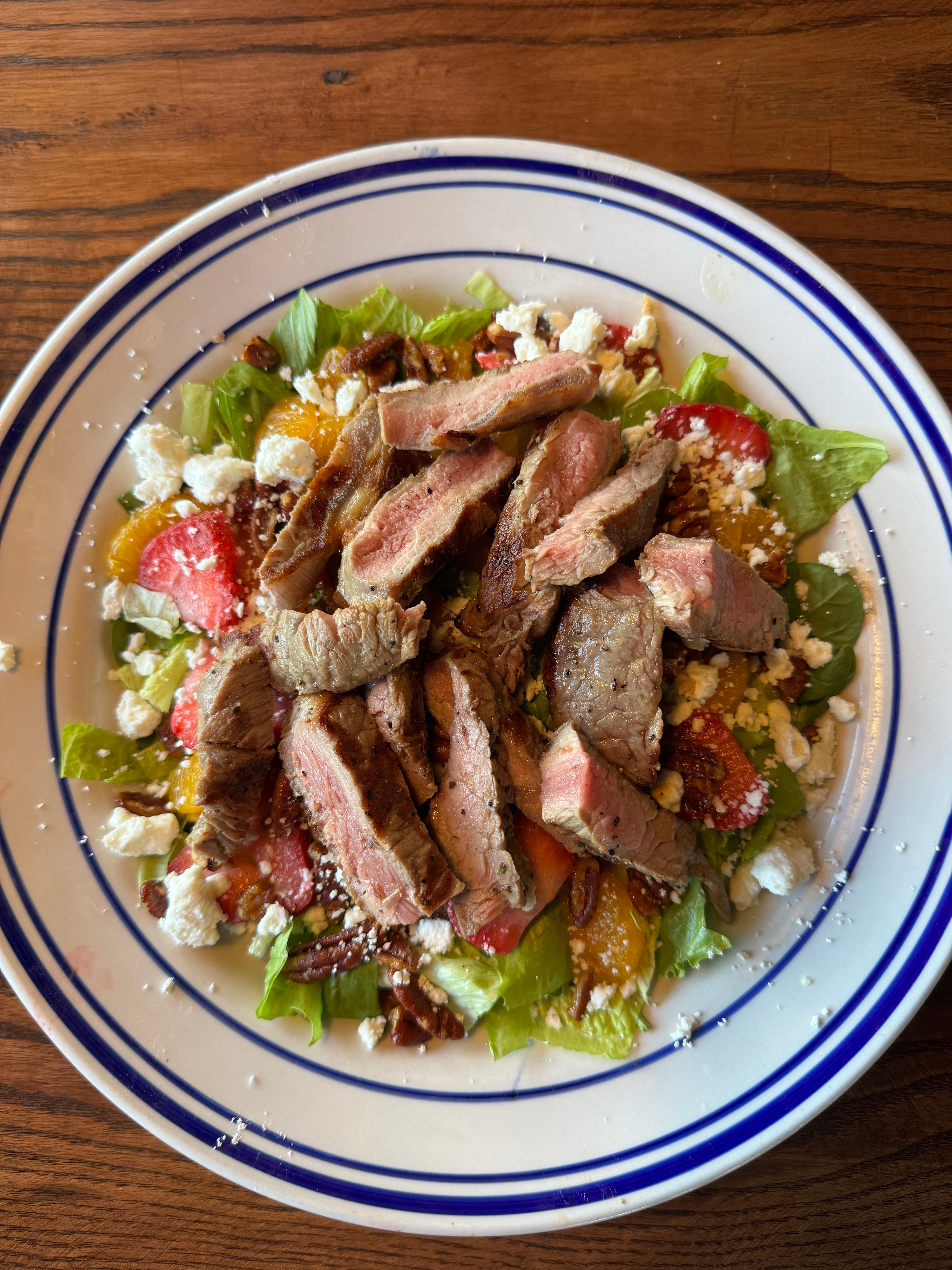 Steak Tip Strawberry Salad.