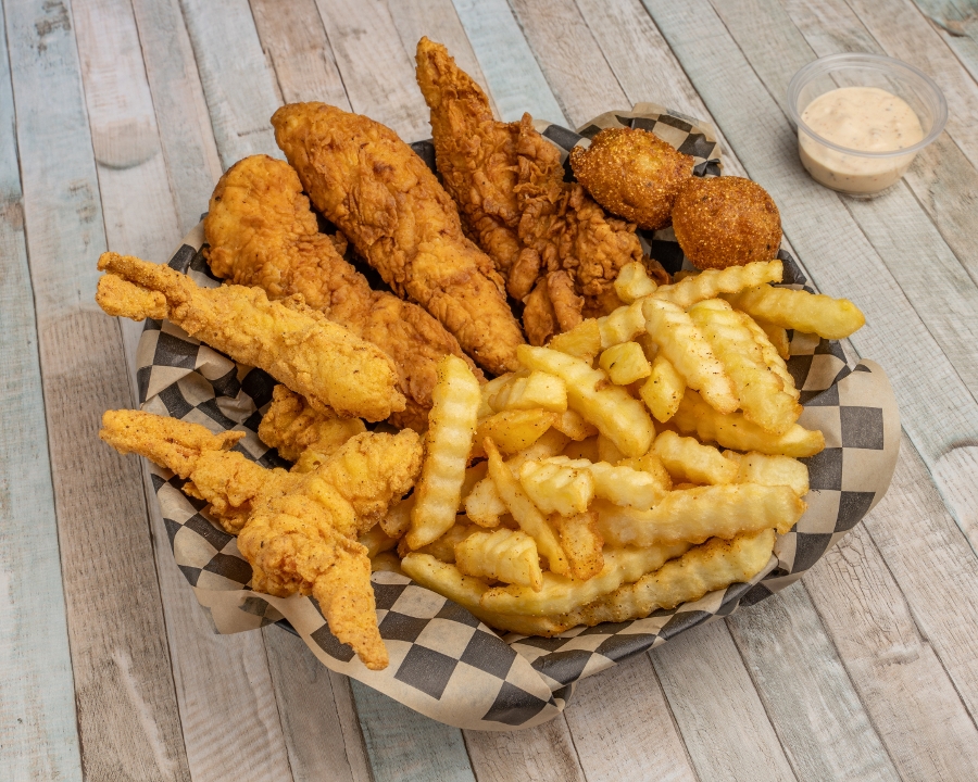 6 Piece Fried Platter.