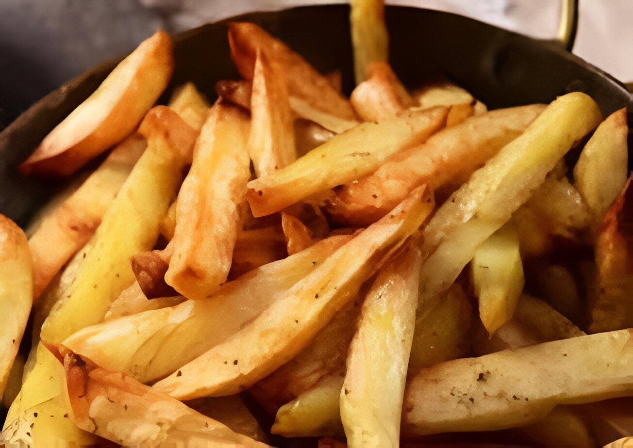 Steak fries large.