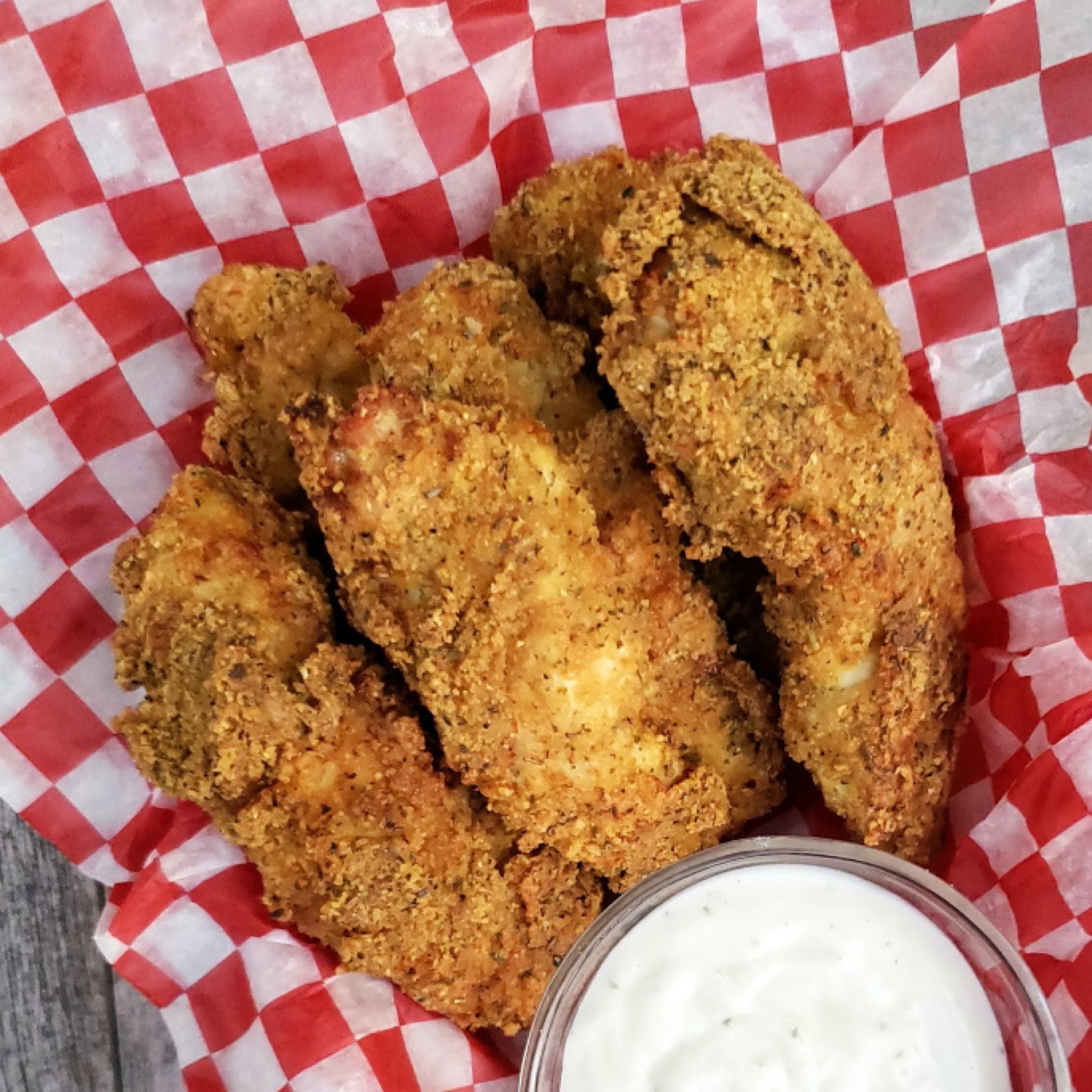 4 Chicken Strips (Fries).