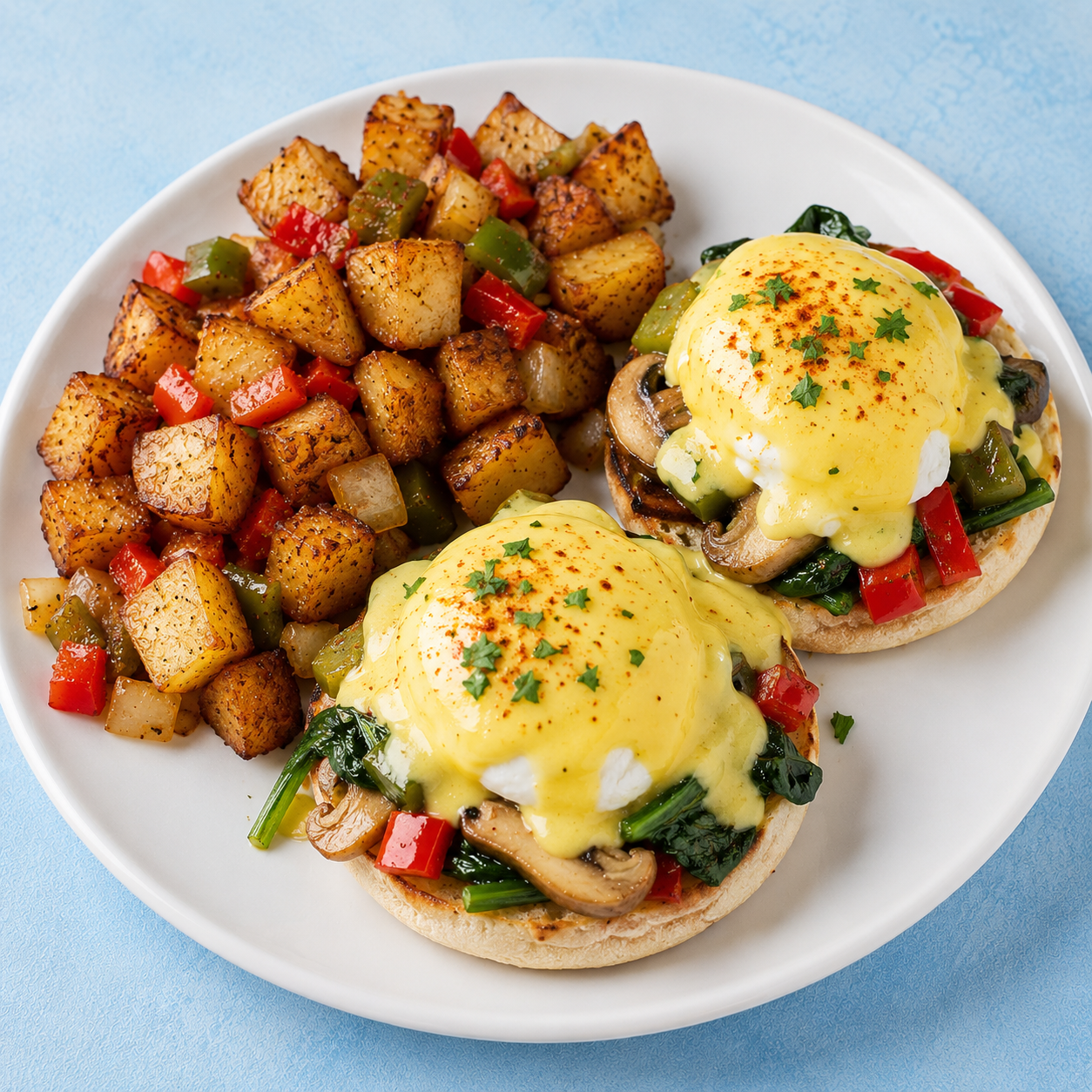 Veggie Eggs Benedict - O.